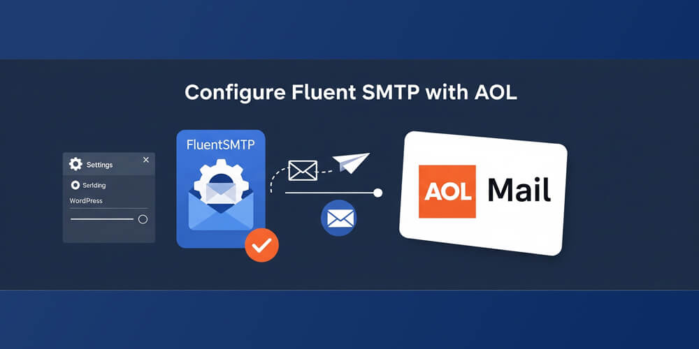 Featured image for How to Configure FluentSMTP with AOL for WordPress Email