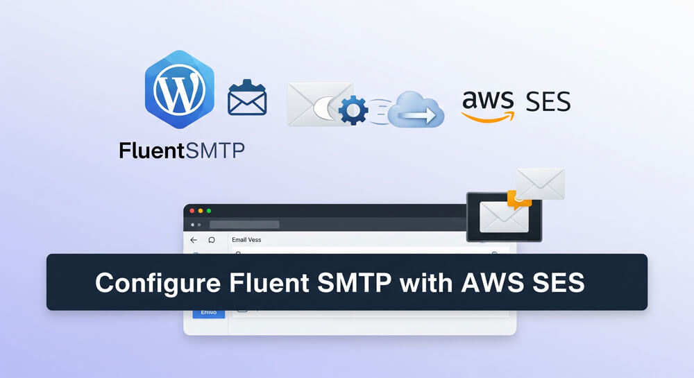Featured image for How to Set Up FluentSMTP with AWS SES for WordPress Email