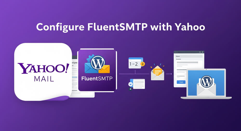 Featured image for How to Set Up Yahoo SMTP in WordPress with FluentSMTP