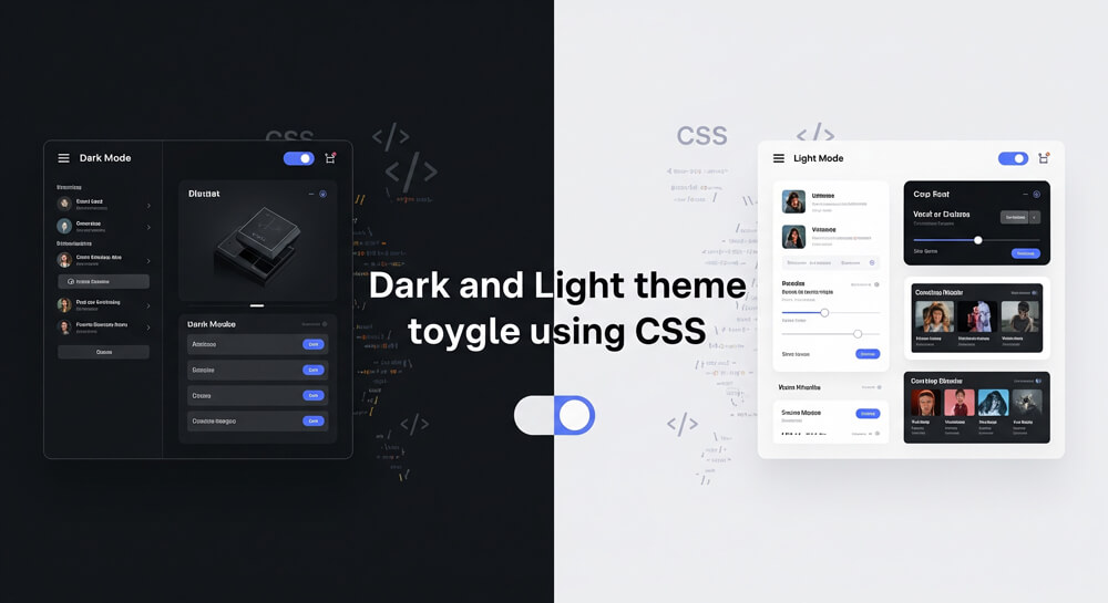 Thumbnail for How to Create a Dark Mode Toggle Switch with CSS and JavaScript
